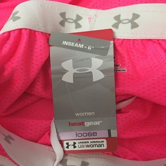 Under Armour Retro Neon Athletic Track Shorts Colour Block Y2K NWT - Picture 5 of 9